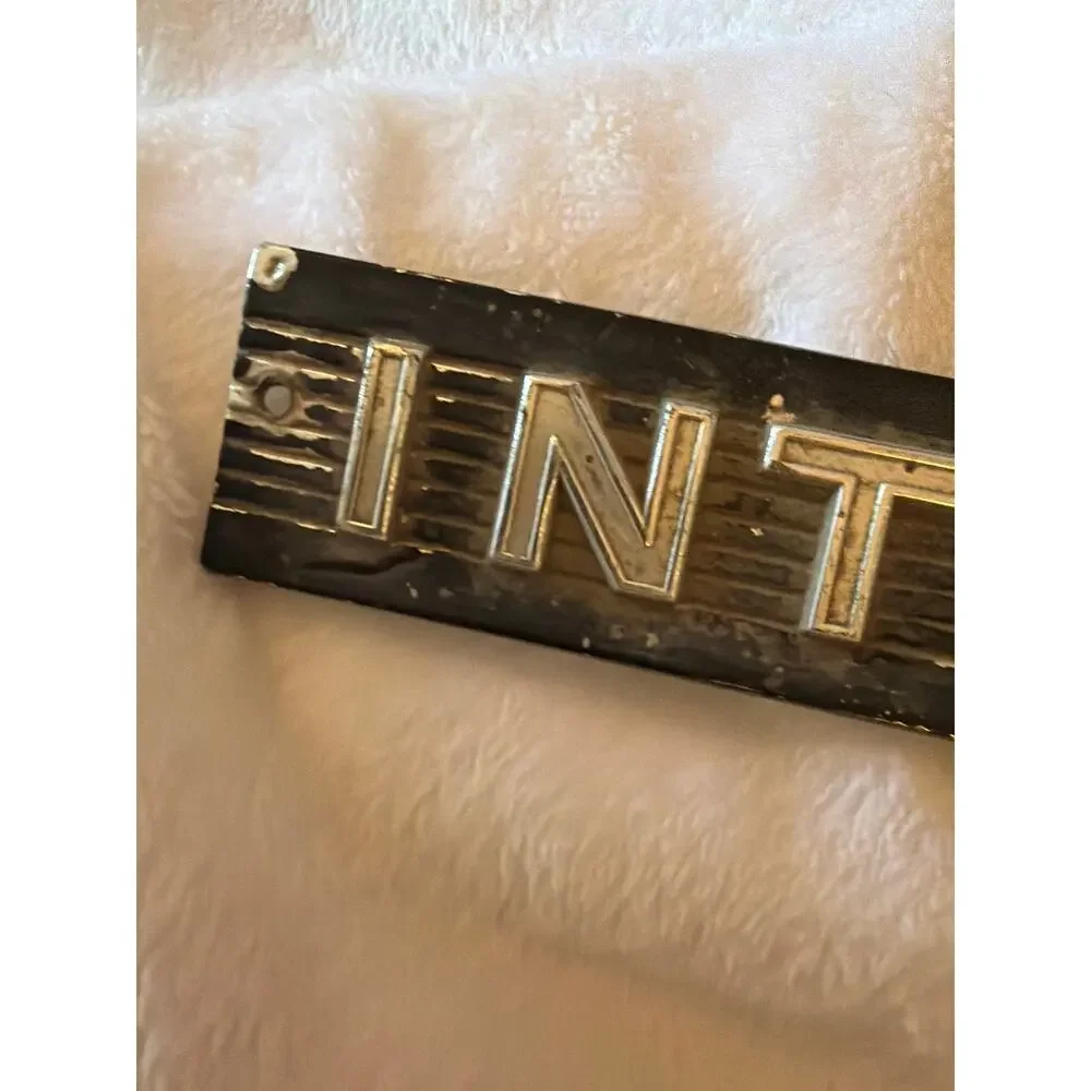 Vintage International Harvester IH Truck Grille Emblem Badge Nameplate 17